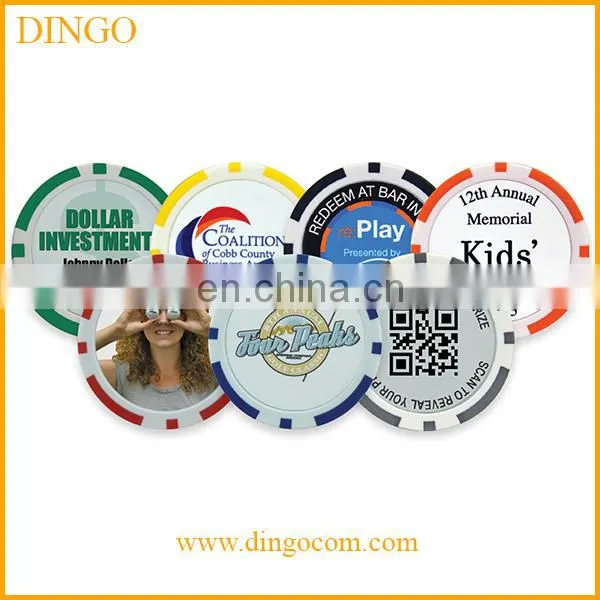 Free Poker Chips With Printed Logo for Promotion