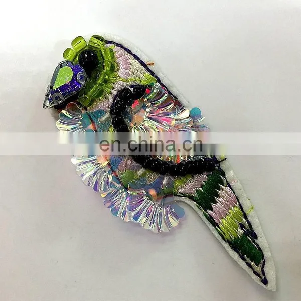 2017 Customized Fashion Sew on Embroidery Sequin Patch/applique for Garment/shoe photo-5