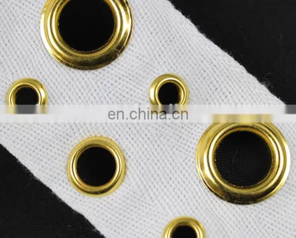 Gold Eyelet Style Lace Trim for Decorative photo-4