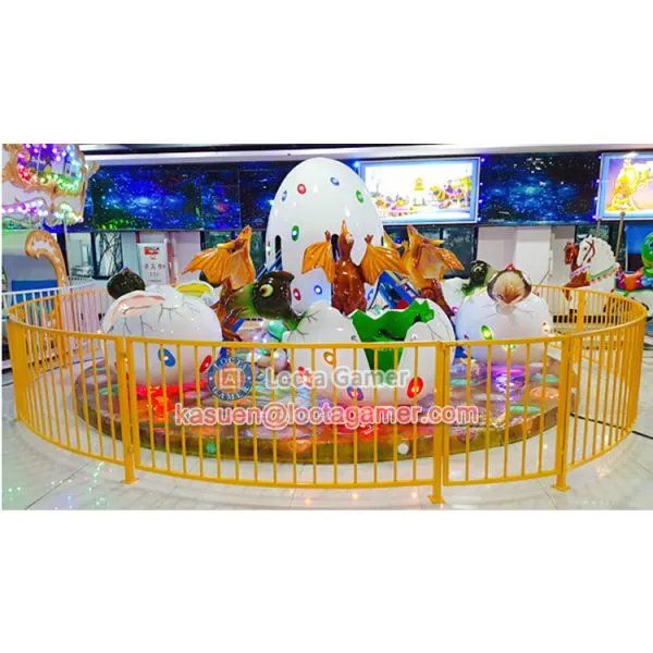 Zhongshan Amusement Equipment Outdoor Playground Kiddie Rides Fairground Self Control Plane 12 Seat Dinosaur Egg Rides photo-4