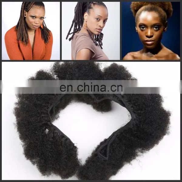 Brazilian Virgin Human Hair Afro Kinky Curly Hair Weave/Soft Human Afro Weave For South Africa Men photo-3