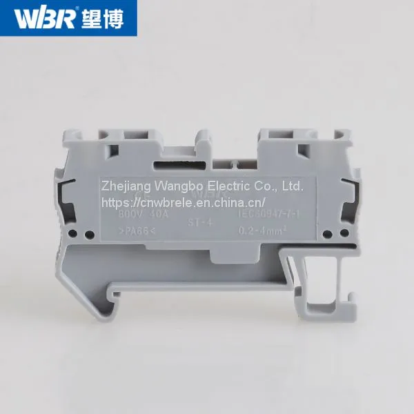 Spring Terminal Screw Terminal Block ST4 Pure Copper Connector photo-2