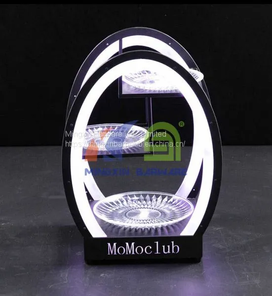 Egg Shape Three Layer LED Fruit Serving Tray LED Fruit Serving Tray