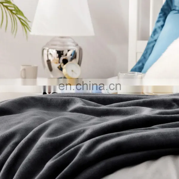 Durable Comfy King Size Winter Flannel Fleece Blanket For Office photo-2