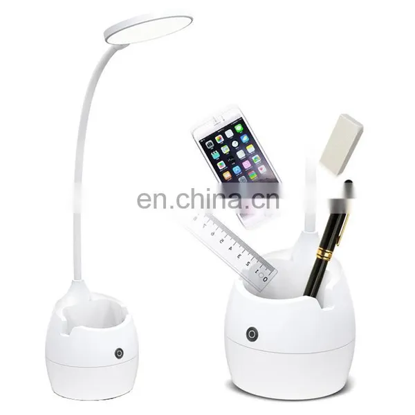 Multifunction Pen Holder Led Table Lamp Touch Switch Eye Protection Reading Led Table Lamp photo-4