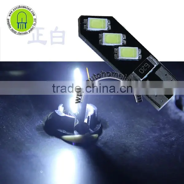 Canbus T10 168 W5W 194 6SMD 5730 for Car Interior Led White Blue Red Yellow Green Pink photo-5