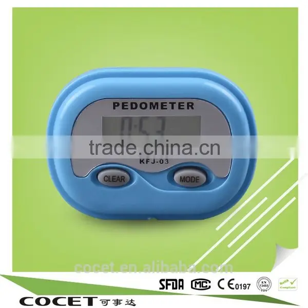 COCET KFJ-03 Qualified CE ,ROHS EMC Wristband Time Display Digital Pedometer With Clock photo-3