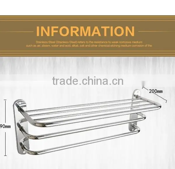 Stainless Steel Bath Towel Rack Free Standing Towel Racks 8634 photo-4