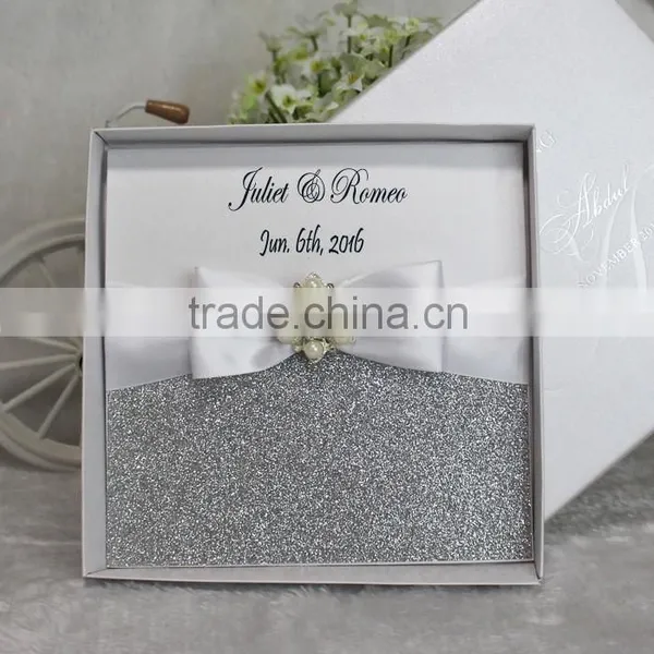 Customized Nice Particular DIY Brooch Card Elegant Wedding Invitations photo-5