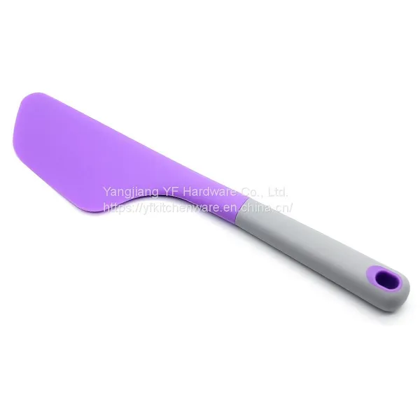 Kitchen Accessories Home and Kitchen Gadgets Non-slip Handle Soft Head 100% Food Grade Silicone Spatula photo-2