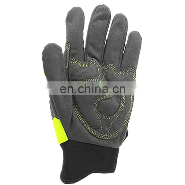 Top Quality Impact Oil and Gas Industries Synthetic Leather TPR Safety Mechanical Protection Gloves photo-4