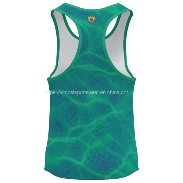 Breathable and Cooldry Custom Singlet With Full Sublimation photo-2
