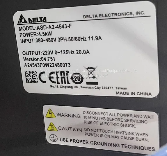 Delta 4.5KW AC Servo Driver ASD-A2-4523-F