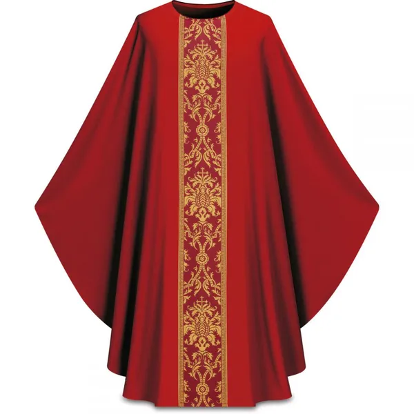 Men's Church Pastor Celebrant Chasuble Priest Vintage Robe Gown Cape Cassock Vestment Robes photo-4