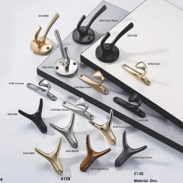 Furniture Hardware Fittings Factory Price Cabinet Kitchen Kitchen Bathroom Zinc Alloy Hooks