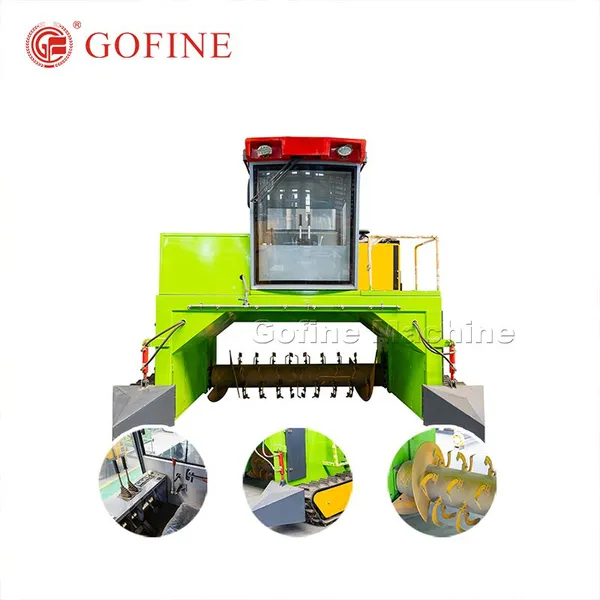 Windrow Composting Equipment Organic Fertilizer Making Machine
