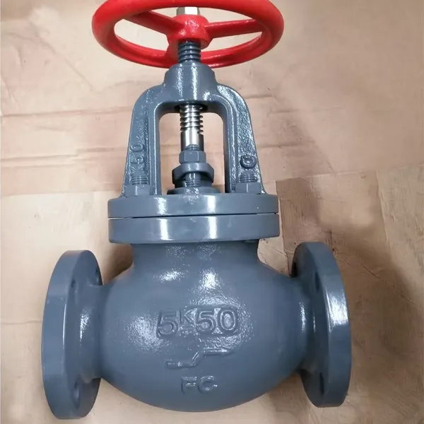 JIS 5K 10K 16K Cast Iron FC200 Flange Marine Stop Globe Valve Industrial Globe Valve Manufacturer photo-6