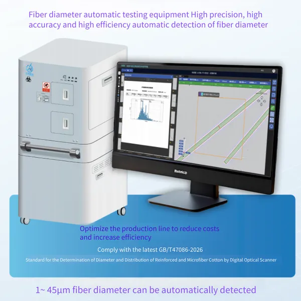 Automated Detection Equipment for Fiber Diameters of Fiberglass, Carbon Fiber, Fiber Cotton, Mineral Wool, Etc.
