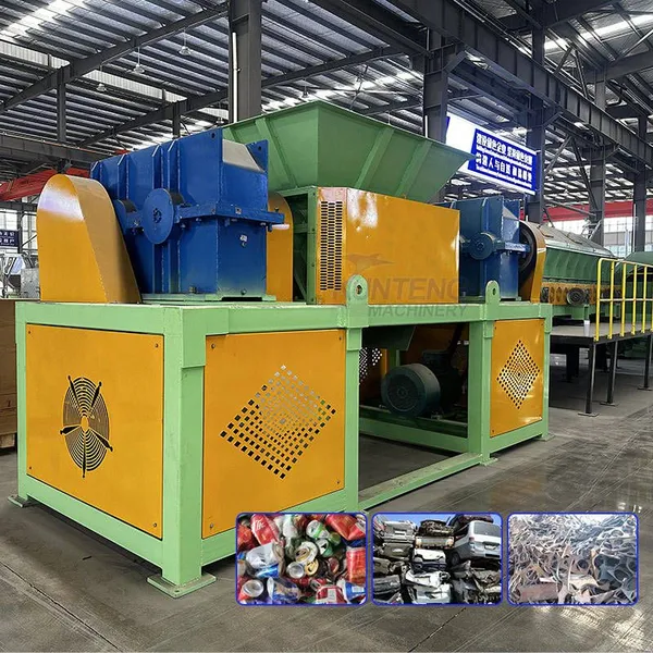 Trituradora de metal de doble eje de alta resistencia, equipo de triturado de latas de aluminio, trituradora de chatarra de aluminio, Trituradora EPC
