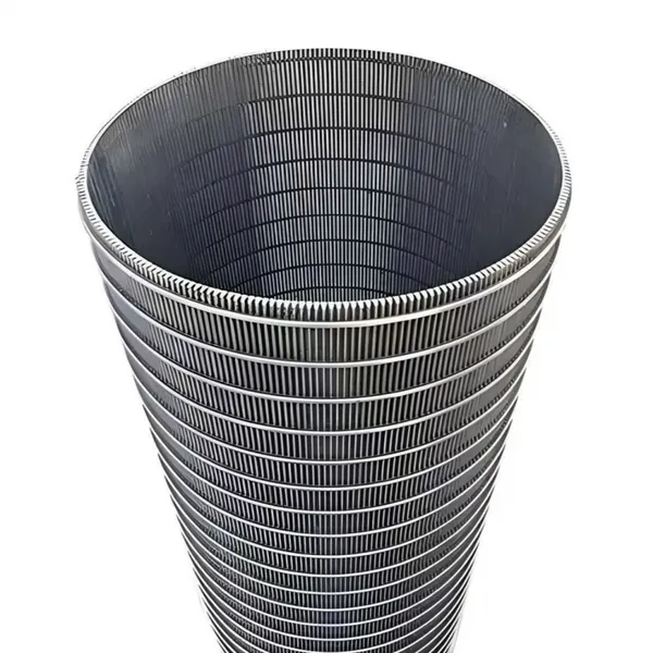 Johnson Type Stainless Steel Scraper Filter Element, 100mm OD, 200 Mesh, 316L Material, 2.0MPa Working Pressure