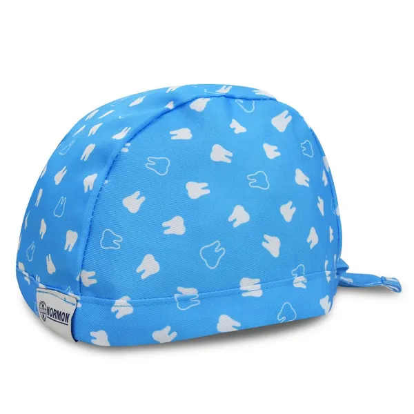 Printed Scrub Caps Comfort Breathable Clinic Hospital Medical Staff Long Shift Custom Logo Working Hats
