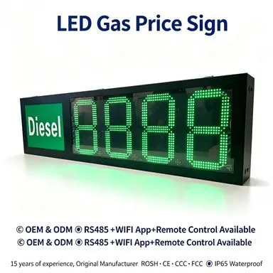 Custom Outdoor LED Gas Station Price Sign Fuel Display OEM ODM photo-2