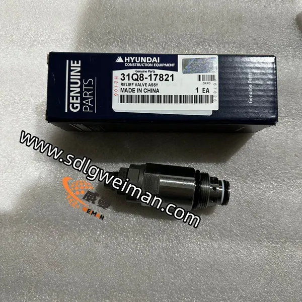 Original Hyundai Relief Valve Assy Part No.31Q8‑17821 for Wheel Loader photo-3