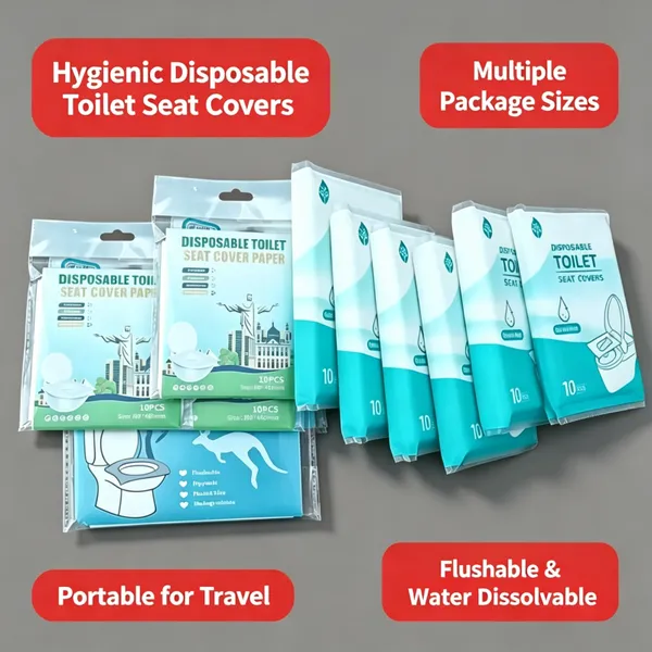 1/16 Fold Toilet Seat Paper Covers for Public Restrooms, Airports, Malls, Eco-Friendly