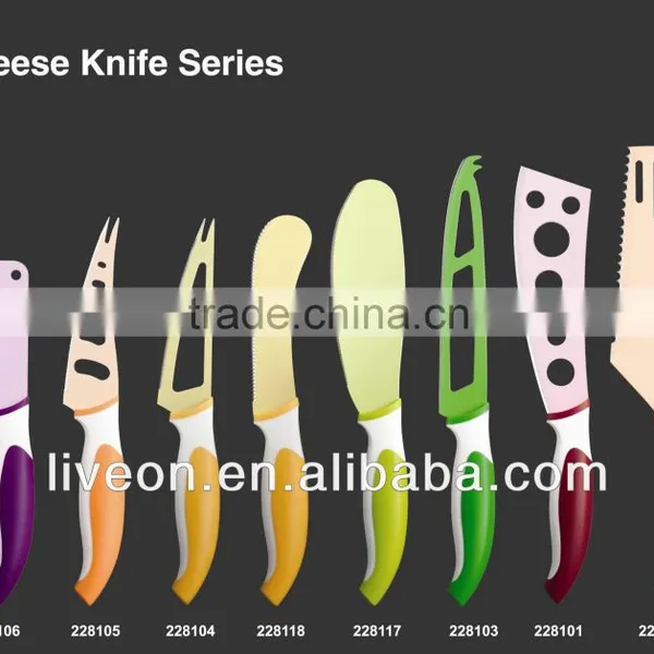 3-Pcs Non-stick Color Cheese Knife Set photo-2