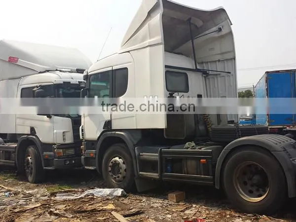 Four Sets of Scania Tractor Head P380 2x8 Model Promotion for Sale Used Scania Tractor Head P380 Volvo FM12 Head photo-2