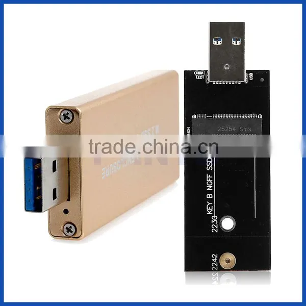 External USB3.0 to 2230/2242mm M.2 NGFF SSD Enclosure Storage Case photo-5