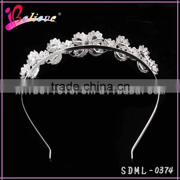 Wholesale Hairband Jewelry Metal Flower Headband,women Hair Headband With Diamond photo-2