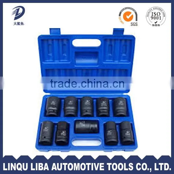 10 pc 3/4'' Dr . Standard Short Impact Socket Set photo-5