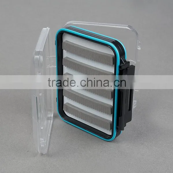 Waterproof Outdoor Clear Plastic Fishing Lure Storage Case Fly Fishing Tackle Box