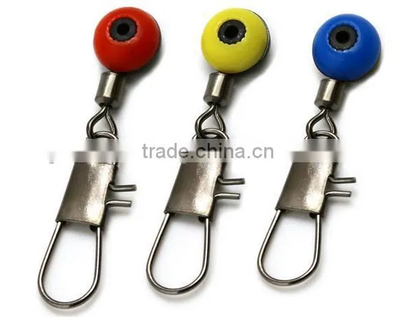 Fishing Tackle Accessories Big Style Plastic Head Fishing Swivel With Interlock Snap