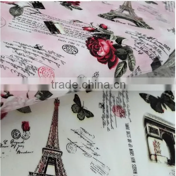 Eiffel Tower Action Leather PVC Leather Faux Leather Fabric With Printed Pattern photo-2