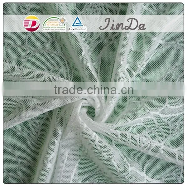 Fashionable White Nylon Tulle Lace for Women Dress photo-5