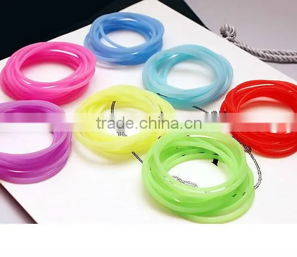 Factory Direct Sell Silicone Rubber Band Bracelets,wholesale Cheap Rubber Loom Band in Bulk for Women Bracelets