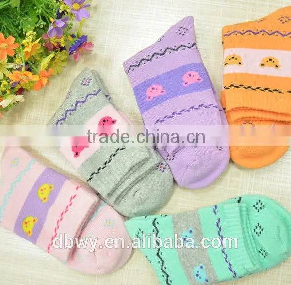 Colorful Bear Pattern Pure Cotton Terry Socks for Women and Girls photo-3