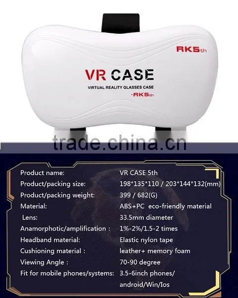 Cheap Virtual Reality 3d Video Glasses VR Case Generation 5