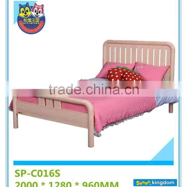 Shenzhen Furniture Pine Wood Single Beds For Kids Bedroom Sets photo-2