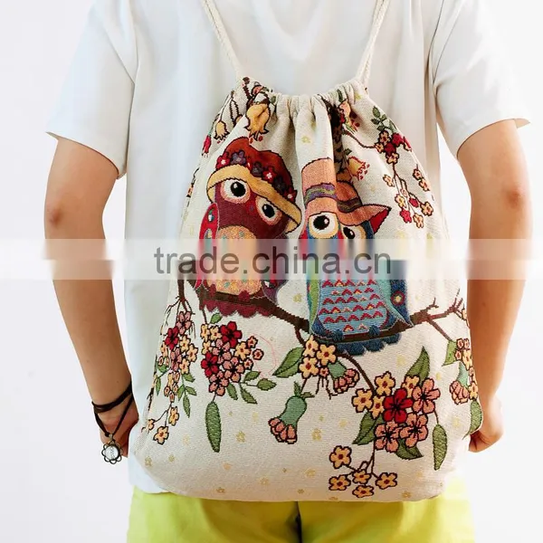 2016 New Fashion Cotton Yarn Jacquard Reusable Shopping Bag photo-4