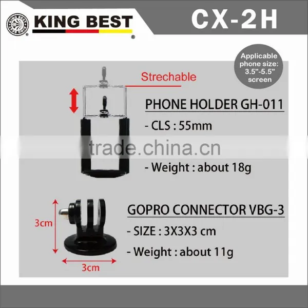 KING BEST CX-2H New Products 2016 Sport Camera Acessories FOR Gopros Table Mine Tripod Kit photo-4