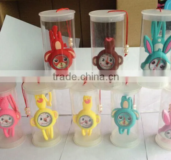 Silicone Multicolor Lying Prone Dog Kid's Wristwatches With CE photo-6