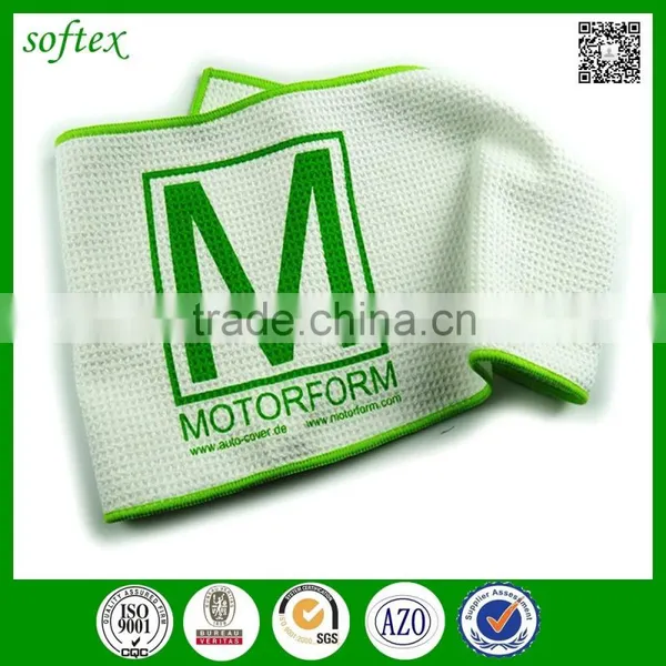 Wholesale Custom Printed Microfiber Golf Towel Waffle photo-3