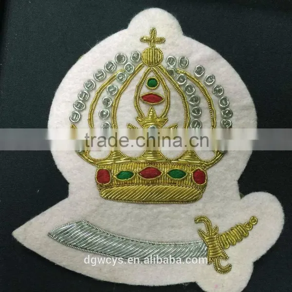 Custom Patch Gold Thread Colorful Slim Embroidery Anya Woven Patches for Jackets/sweater/bag photo-3