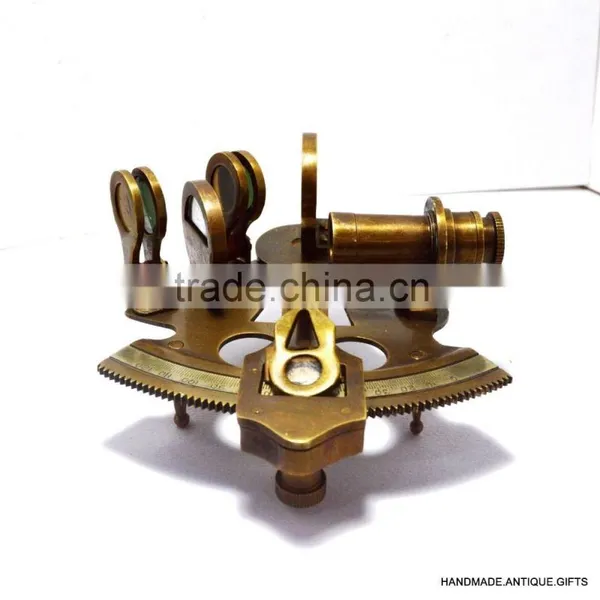 Brass Handmade Vintage Sextant - 3 Inch Sextant - Promotional Gift Sextant 1032 photo-2