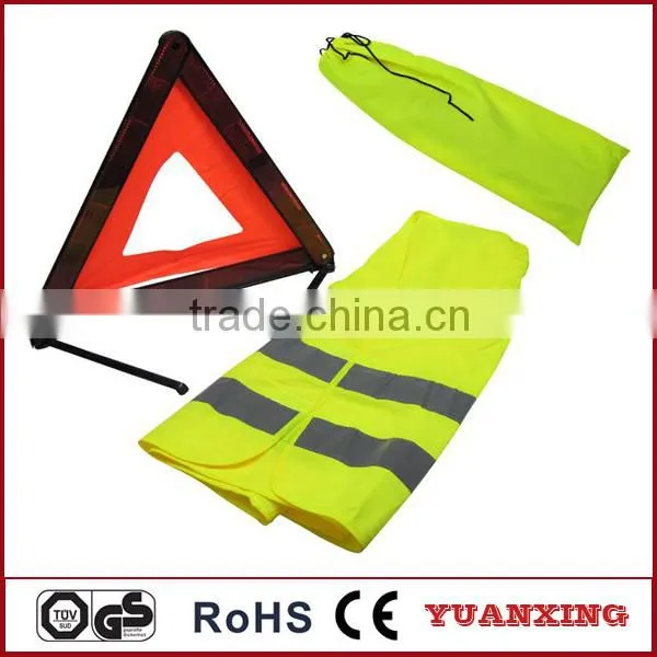Warning Triangle With Safety Reflective Vest