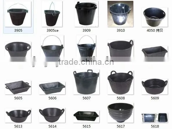 Rubber Bucket; Square Feed Container photo-2