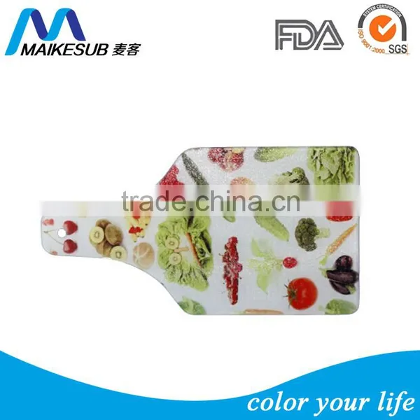 Wine Bottle Design Glass Cutting Board for Heat Transfer Press photo-3